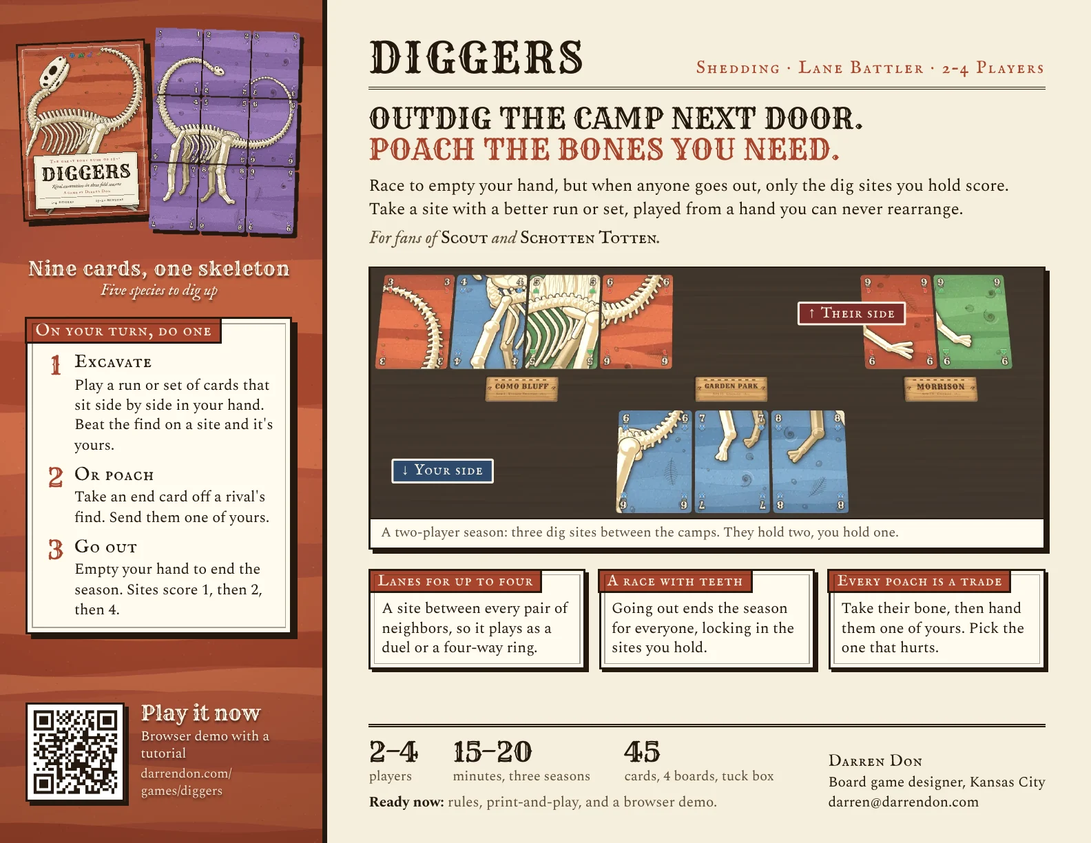 Preview of the one-page Diggers sell sheet.